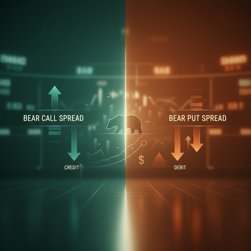 Phân biệt chi tiết: Bear Call Spread và Bear Put Spread